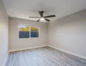 Ceiling fan in living room